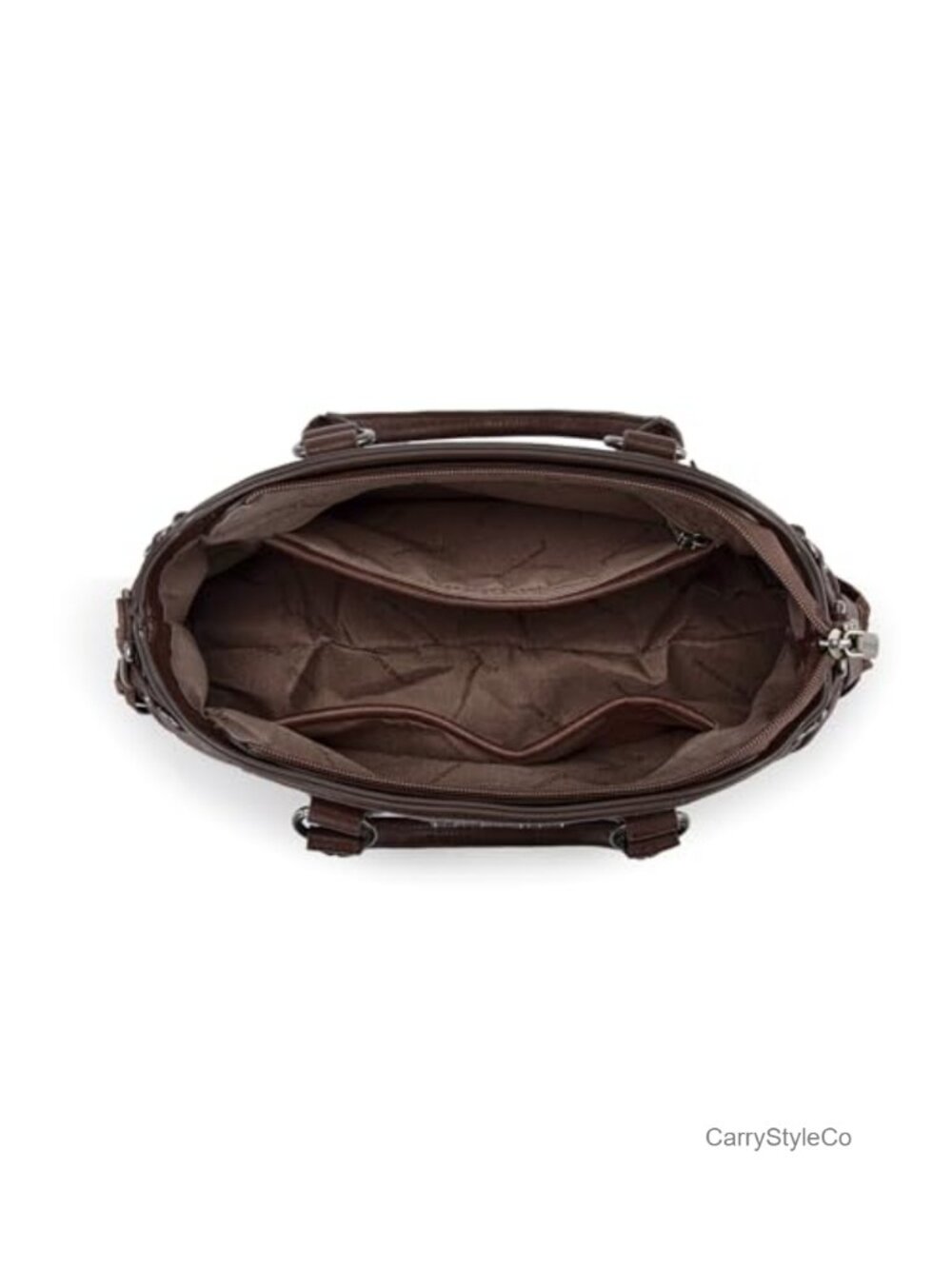 Fringe Satchel Handbag with Adjustable Strap Western Tassel PU Leather Purse - Picture 5 of 6